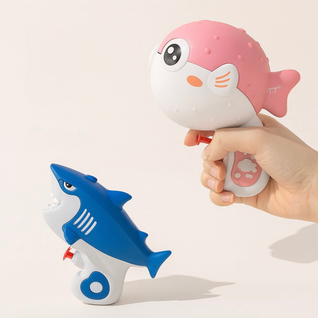 Puffer Fish & Shark Water Gun – Fun Outdoor Water Toy for Kids’ Summer Play
