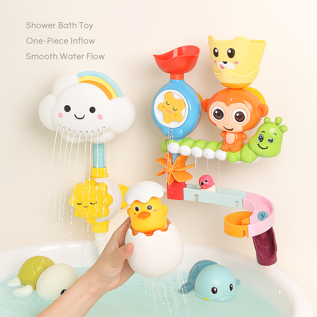 Monkey Shower Bath Toy – Cartoon Animal Water Sprinkler for Kids’ Bathtime Fun