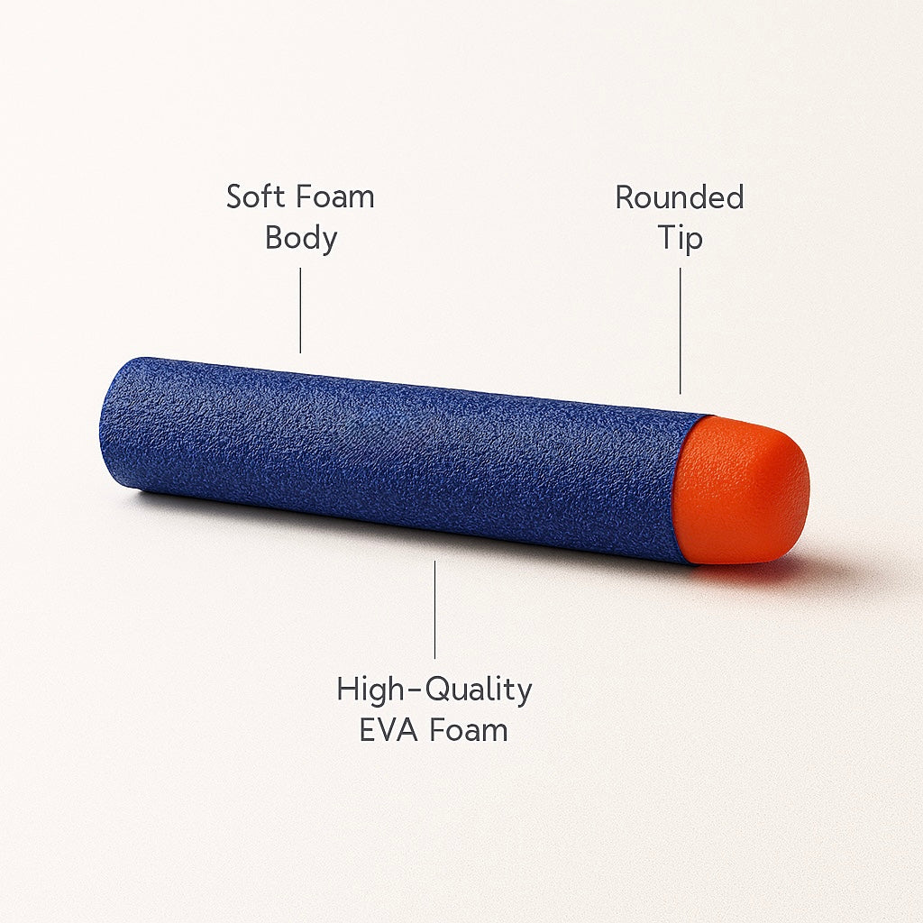 7.2cm Soft Foam Darts – 100PCS Refill Pack for NERF N-Strike Blasters
