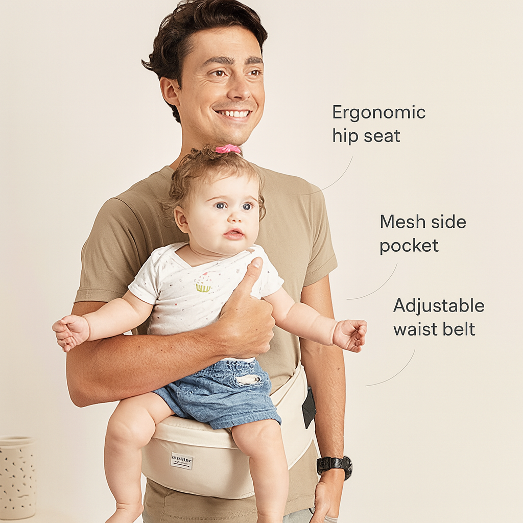 Baby Carrier Waist Stool – Adjustable Hip Seat Sling for Infants & Toddlers