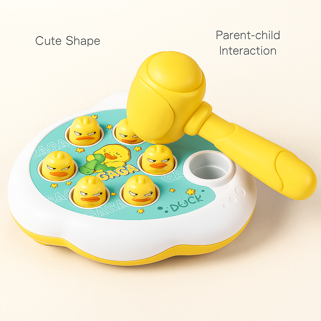 Montessori Animal Hammer Toy – Duck, Frog & Pig Puzzle Game for Toddlers 12–24 Months