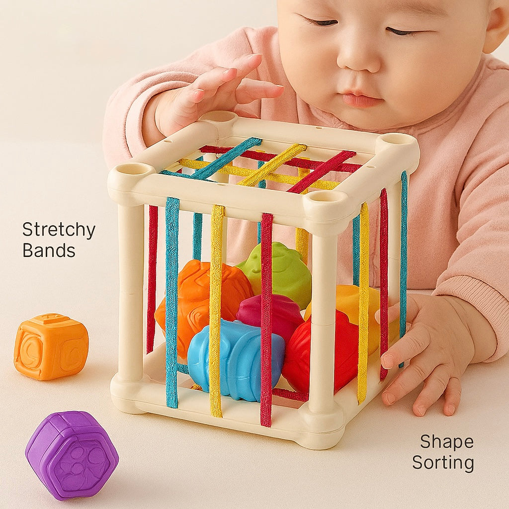 Montessori Baby Sensory Sorting Toy – Educational Colour Blocks for 12–36 Months
