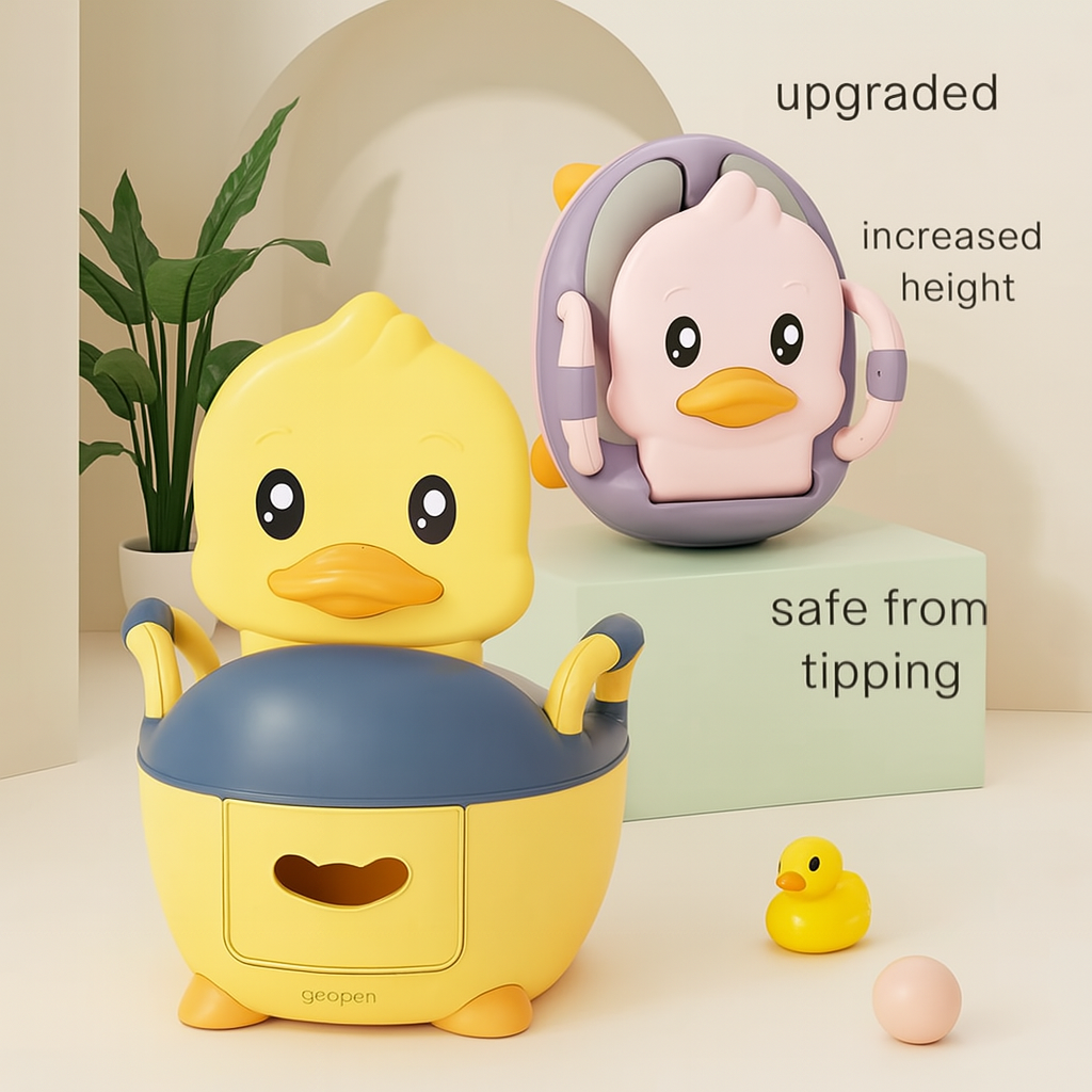 Cartoon Duck Potty Training Toilet – Soft Cushion Toilet for Toddlers