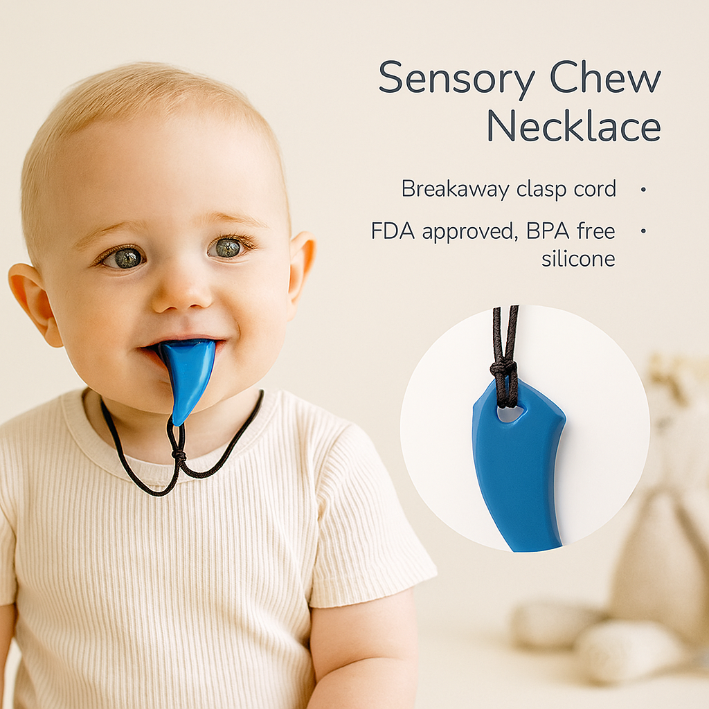 Sensory Chew Necklace for Teething Relief and Calming Support