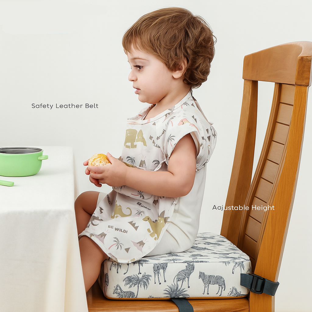 Adjustable Booster Seat Cushion – Removable Heightening Seat Pad for Toddlers