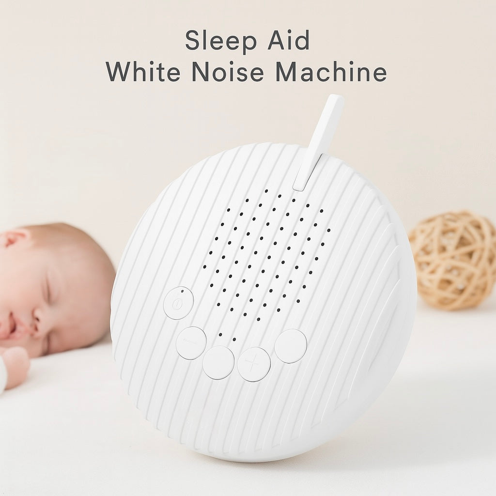 Portable Baby White Noise Machine – 10 Soothing Sounds with Rechargeable Battery