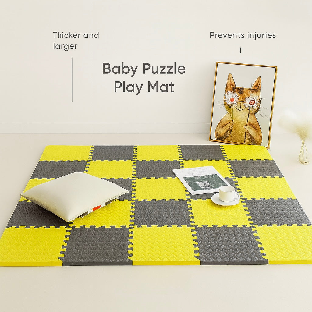 Baby Puzzle Play Mat – Soft EVA Foam Floor Tiles for Kids 30×30cm