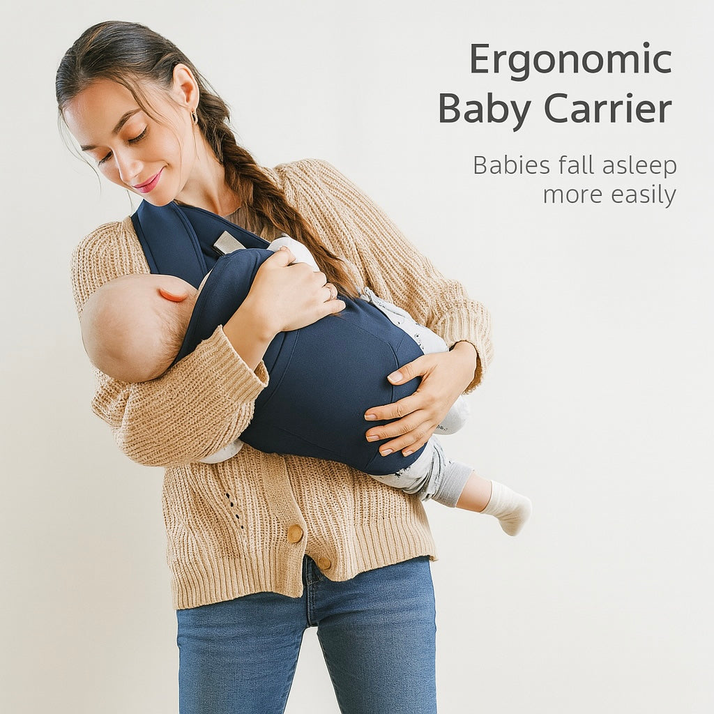 4-in-1 Ergonomic Baby Carrier – Breathable Sling with Hipseat and Waist Belt Support