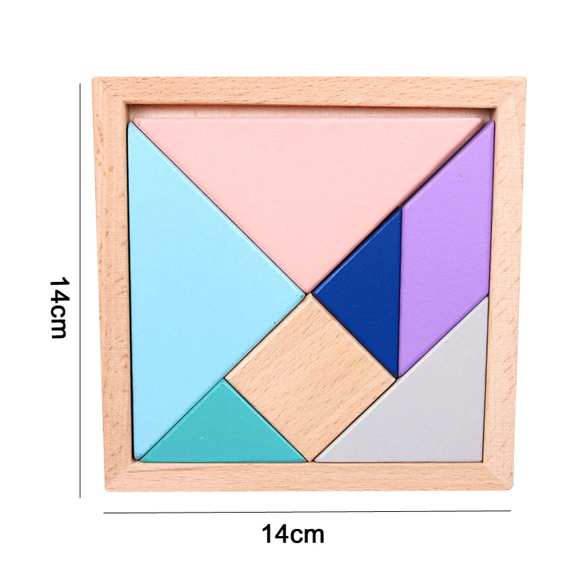 Montessori 3D Wooden Puzzle Toy – Educational Early Learning Game for Toddlers and Kids