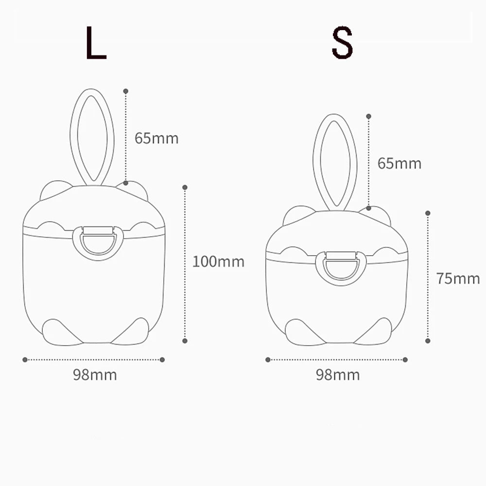 Cute Pig Milk Powder Storage Box – Portable BPA-Free Baby Food Container