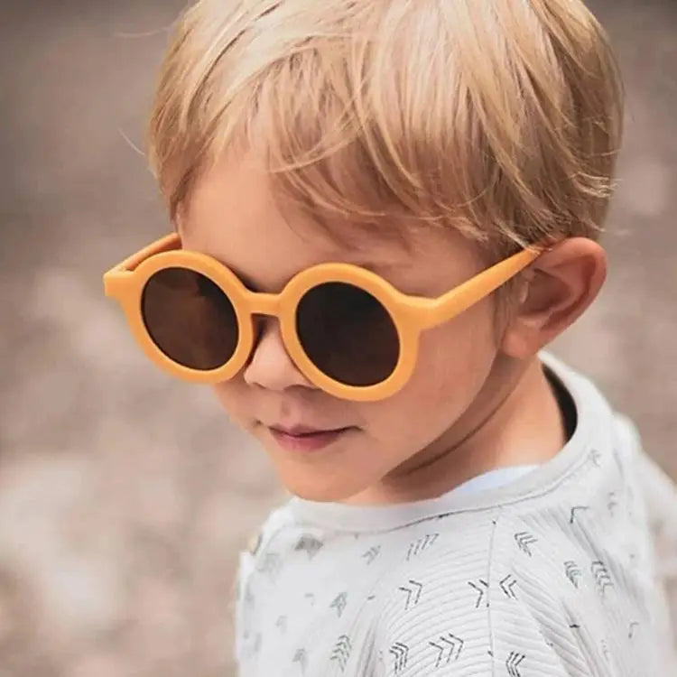Children's Retro Round Sunglasses – UV Protection Summer Eyewear for Boys & Girls