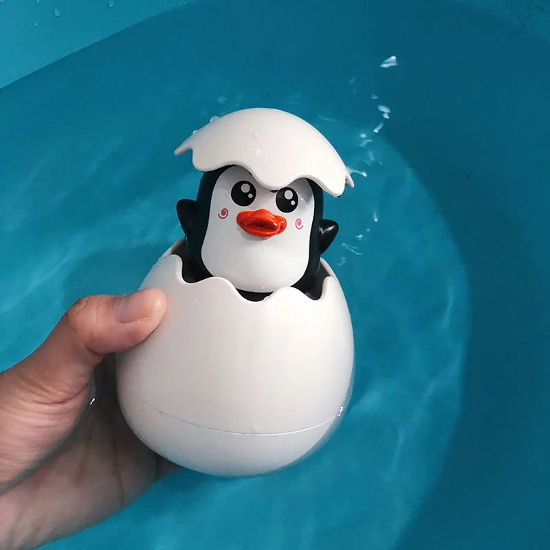 Baby Bath Sprinkler Toy – Cute Duck & Penguin Water Spray for Bath Time Fun