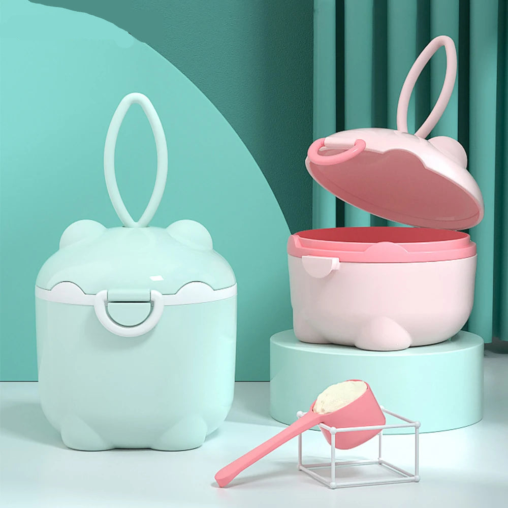 Cute Pig Milk Powder Storage Box – Portable BPA-Free Baby Food Container