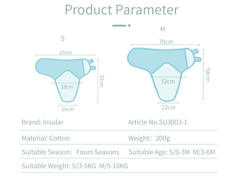 Baby Swaddle Wrap – Soft Cotton Cocoon Blanket for Newborns (0–12M)