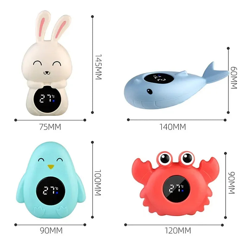 Floating Digital Baby Bath Thermometer with LED Display – Cartoon Safety Water Temperature Meter