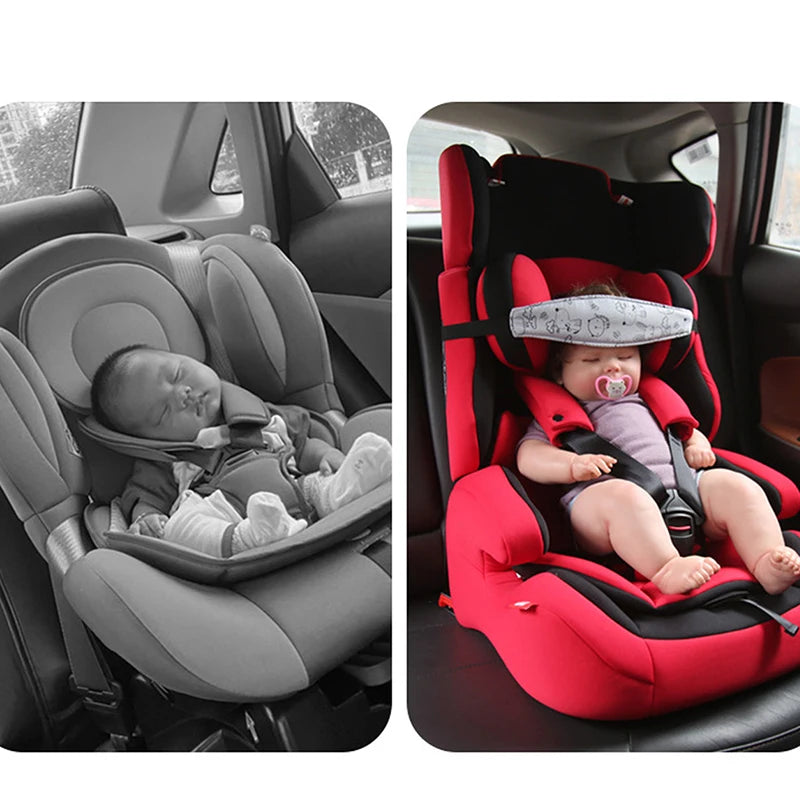 Adjustable Baby Car Seat Head Support Belt – Stroller Sleep Positioner Pillow for 0–6 Years