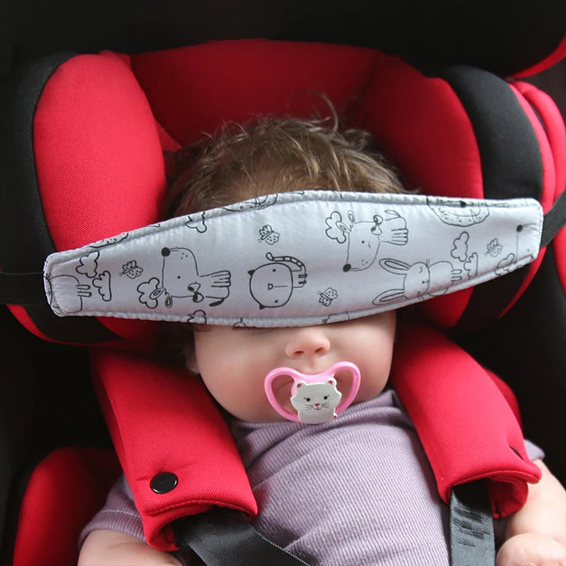 Adjustable Baby Car Seat Head Support Belt – Stroller Sleep Positioner Pillow for 0–6 Years