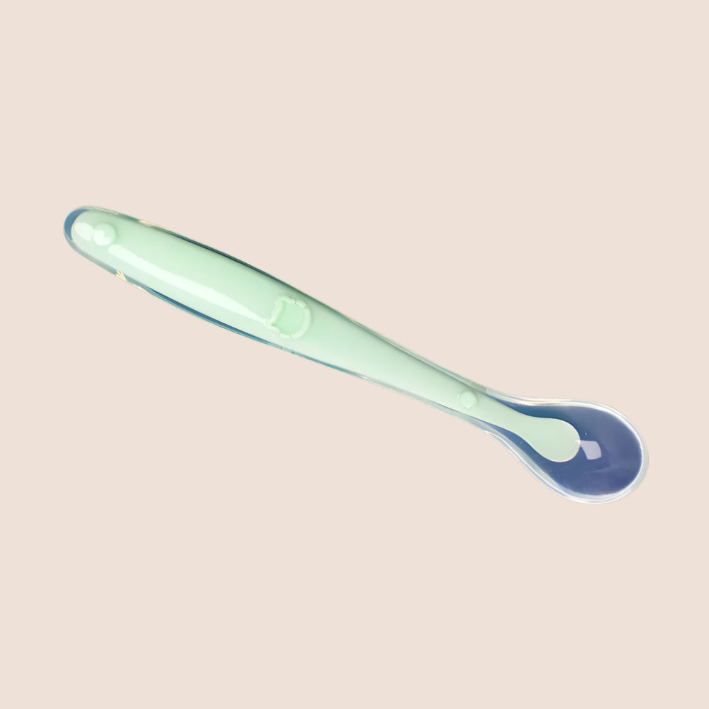 Baby Silicone Feeding Spoon – Soft Training Tableware with Storage Box