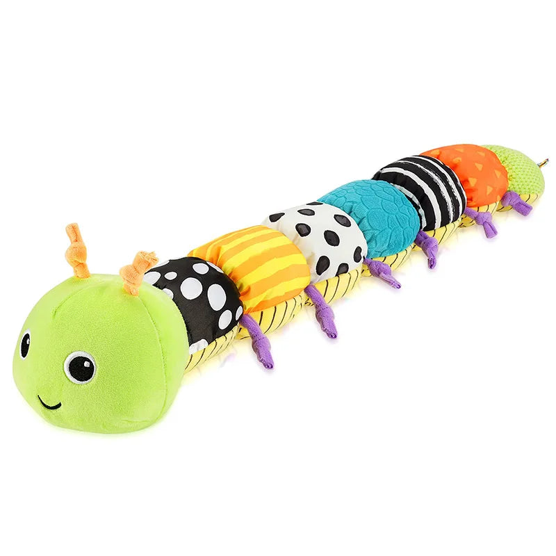 Baby Rattle Musical Caterpillar – Soft Sensory Plush Toy for Newborns and Toddlers