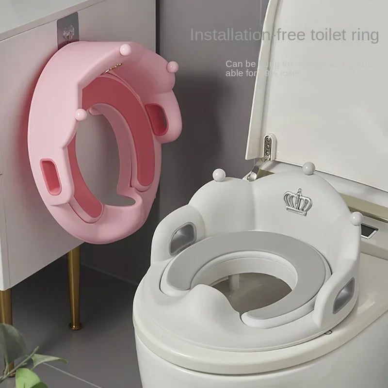 Toddler Toilet Seat Ring – Unisex Plastic Potty Training Seat for Kids