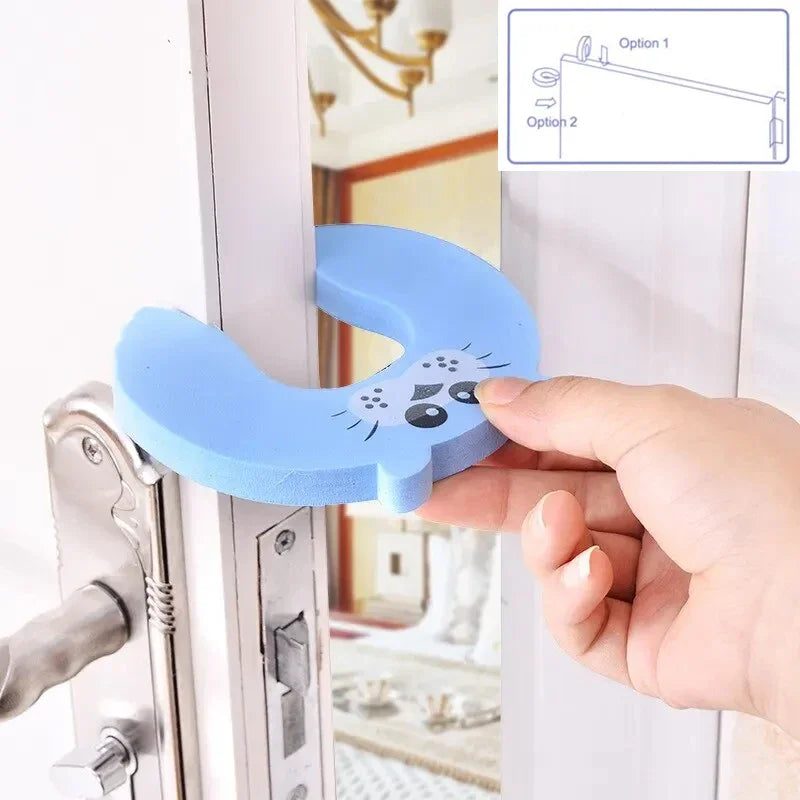 2/5pcs Baby Safety Door Stopper Finger Protector – Anti-Pinch Lock for Newborns & Toddlers