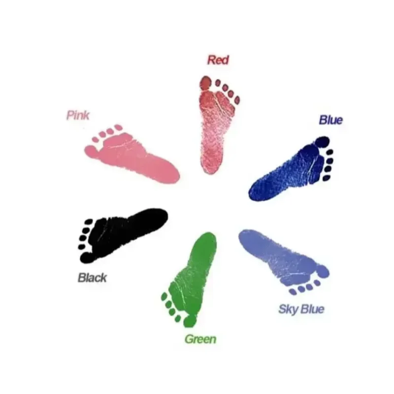2-Set Baby Handprint & Footprint Ink Pads – Safe, Inkless Keepsake Kit for Babies or Pets
