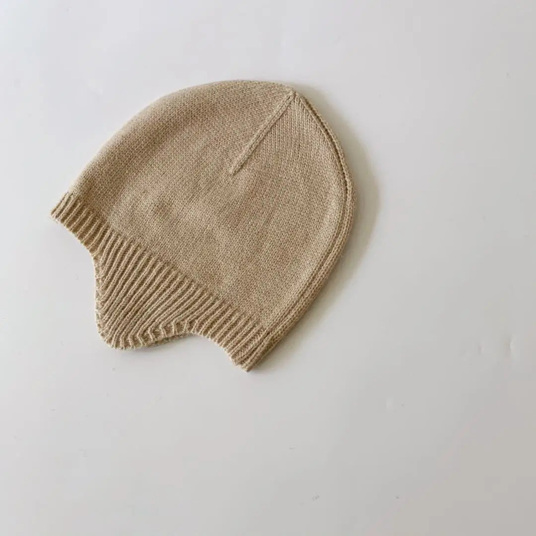 Baby Knit Hat – Korean Style Winter Beanie for Boys & Girls (Photography Prop)
