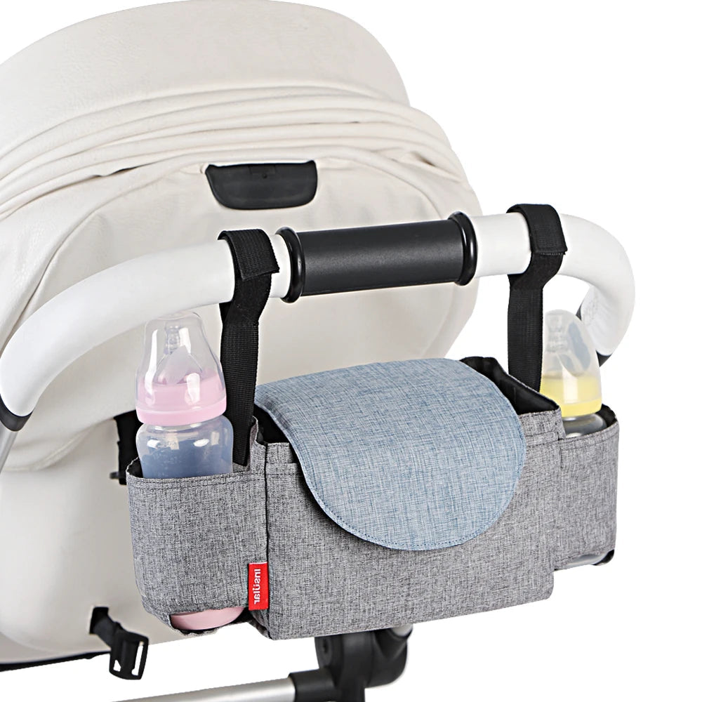 Baby Bottle & Diaper Storage Bag – Insulated Mummy Organiser for Strollers