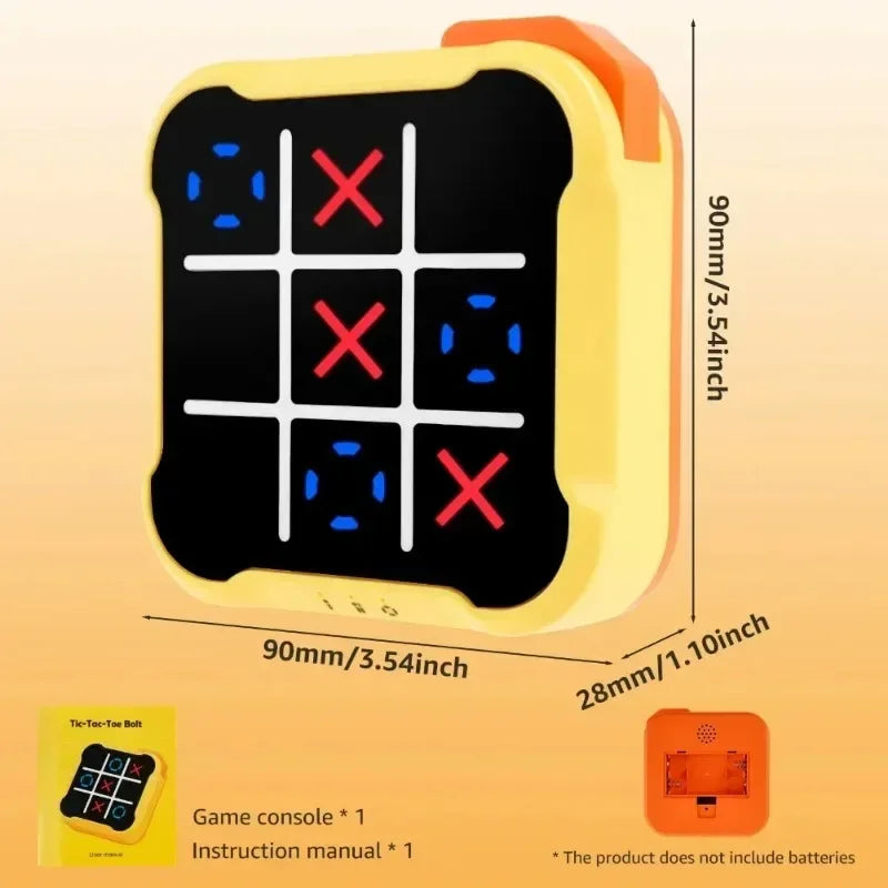 Electronic Tic-Tac-Toe Game – Portable Puzzle Board for Kids & Adults