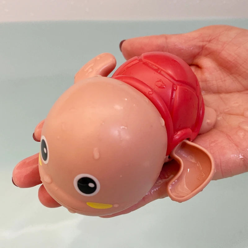 Clockwork Tortoise Bath Toy – Wind-Up Swimming Animal for Bathtub Fun