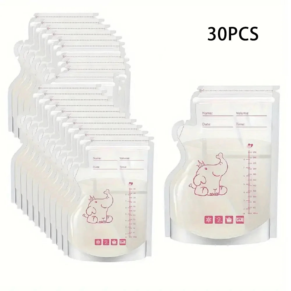 250ml BPA-Free Breast Milk Storage Bags – Leakproof Freezer Pouches for Safe Baby Feeding