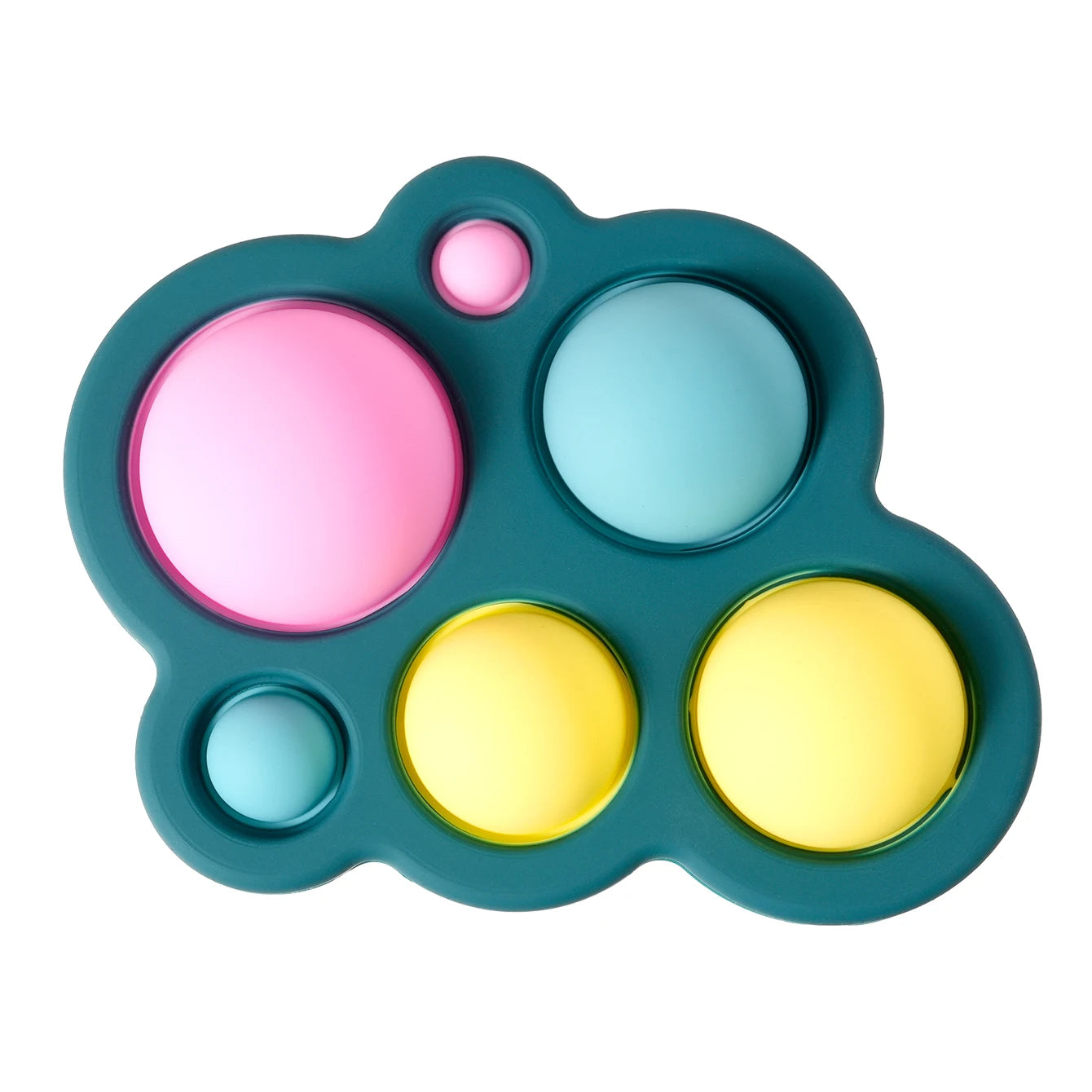 Baby Silicone Press Toy – Colourful Sensory Teether & Fidget Toy for Infants and Toddlers