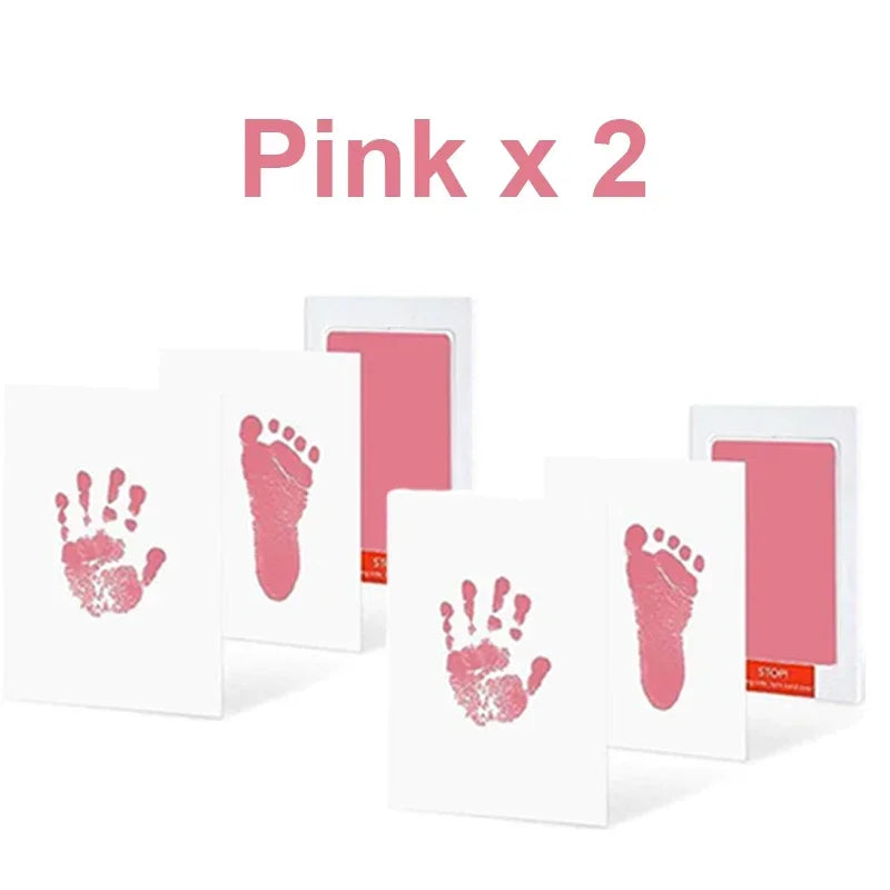 2-Set Baby Handprint & Footprint Ink Pads – Safe, Inkless Keepsake Kit for Babies or Pets