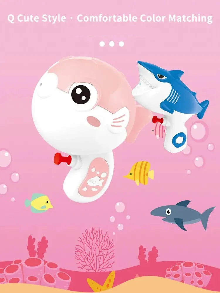 Puffer Fish & Shark Water Gun – Fun Outdoor Water Toy for Kids’ Summer Play