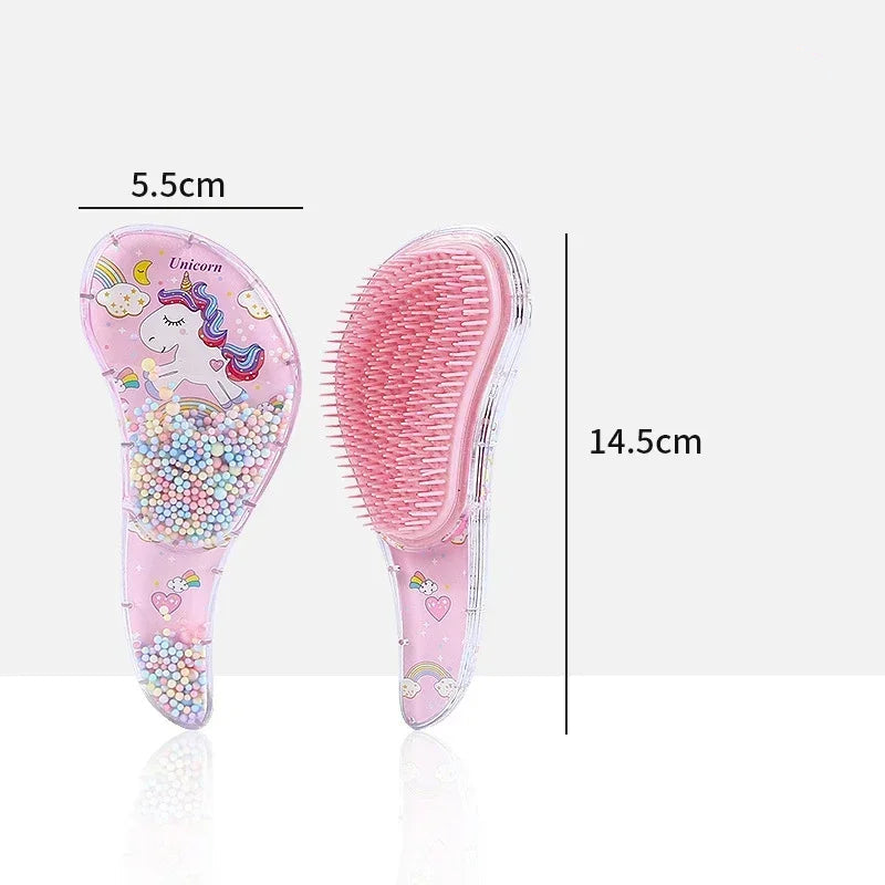 Cartoon Animal Baby Hair Comb – Anti-Knot Soft Scalp Massage Brush for Kids