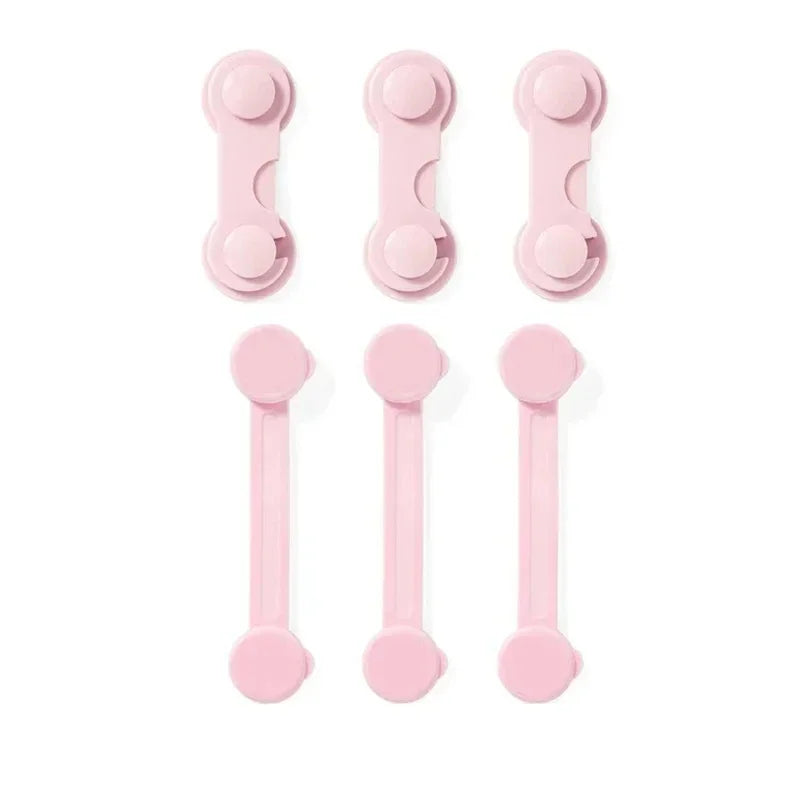 4/6pcs Baby Safety Drawer Locks – Anti-Pinch Cabinet & Fridge Lock Buckles