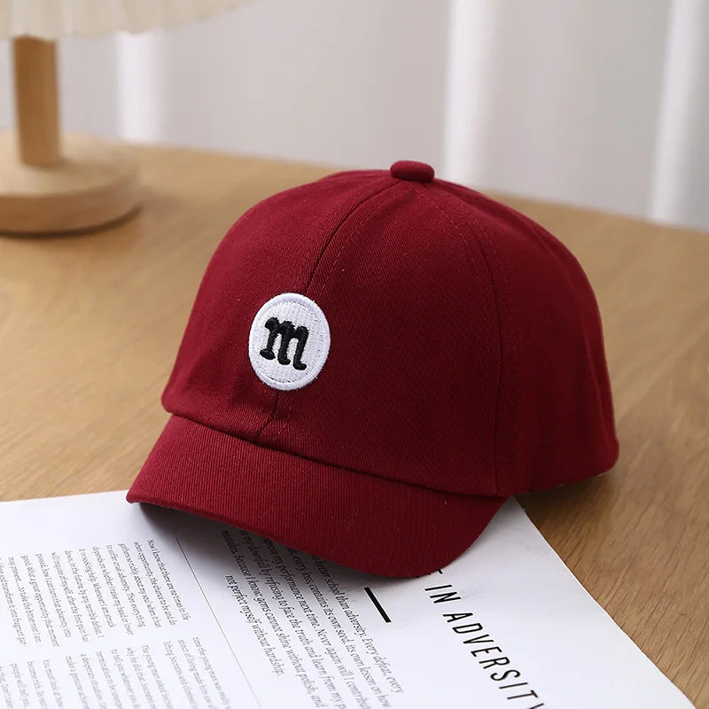 Embroidered Korean Baby Baseball Cap – Adjustable Cotton Summer Hat for 5M–3Y