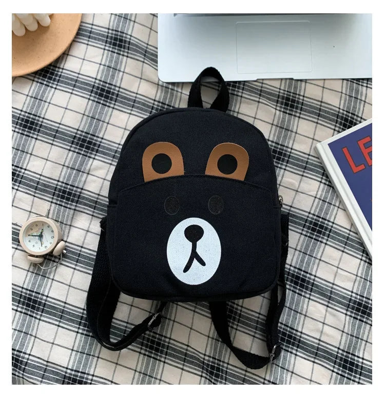 3D Cartoon Little Bear Plush Kids Backpack – Cute Mini School Bag for Toddlers