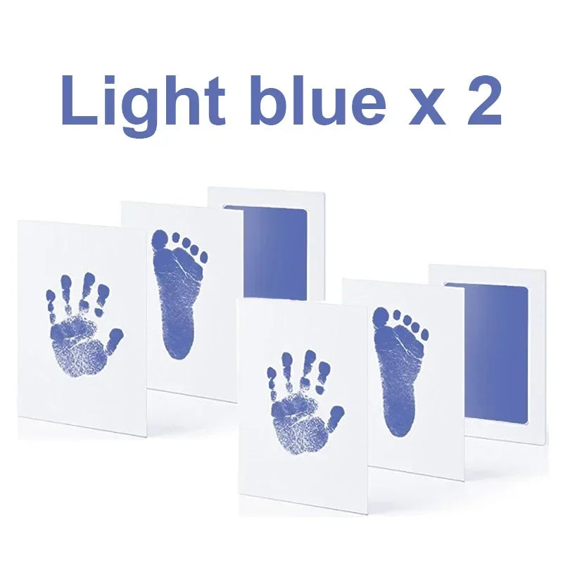 2-Set Baby Handprint & Footprint Ink Pads – Safe, Inkless Keepsake Kit for Babies or Pets