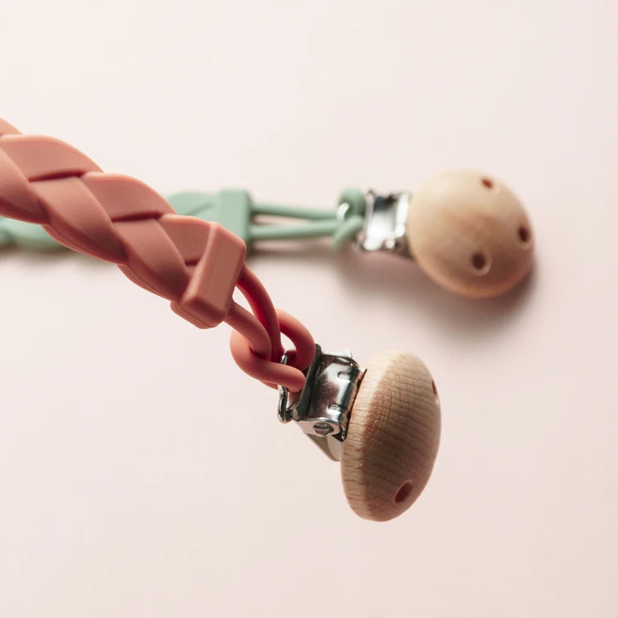 BPA-Free Silicone Baby Pacifier Clip & Teether Chain – Portable Nipple Holder Gift for Newborns