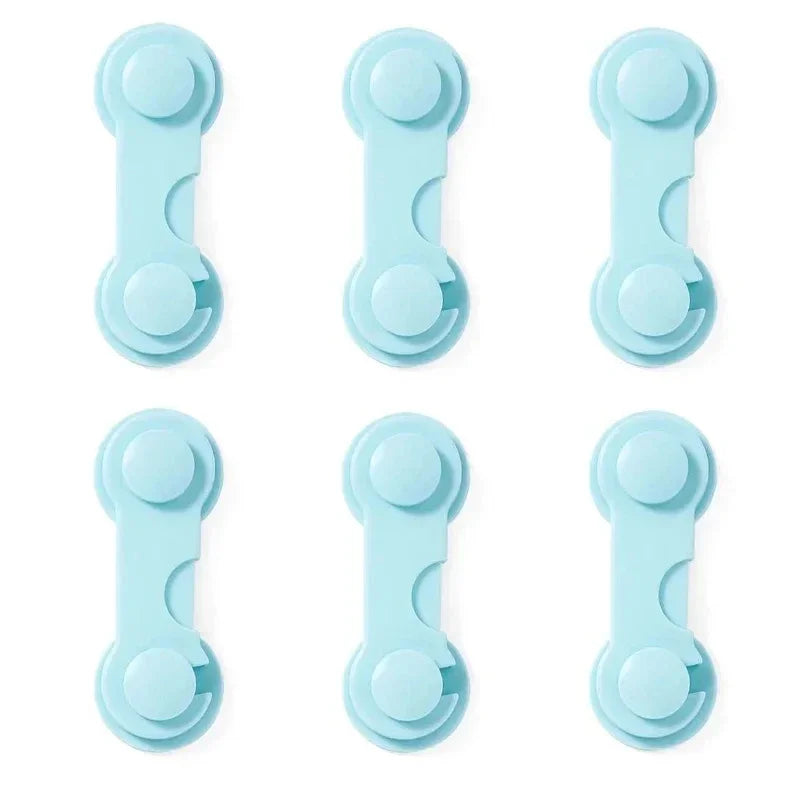 4/6pcs Baby Safety Drawer Locks – Anti-Pinch Cabinet & Fridge Lock Buckles