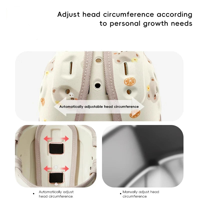 Baby Safety Helmet for Walking & Play – Adjustable Toddler Head Protector Hat