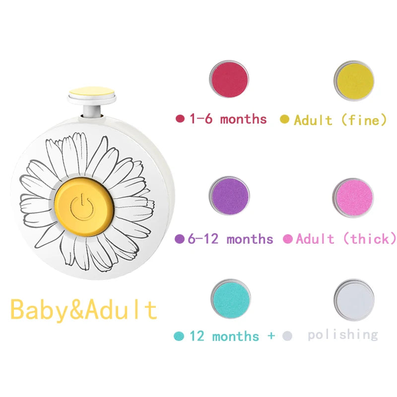 Electric Baby Nail Trimmer – Gentle Nail Clipper & Polisher Tool for Newborns and Infants