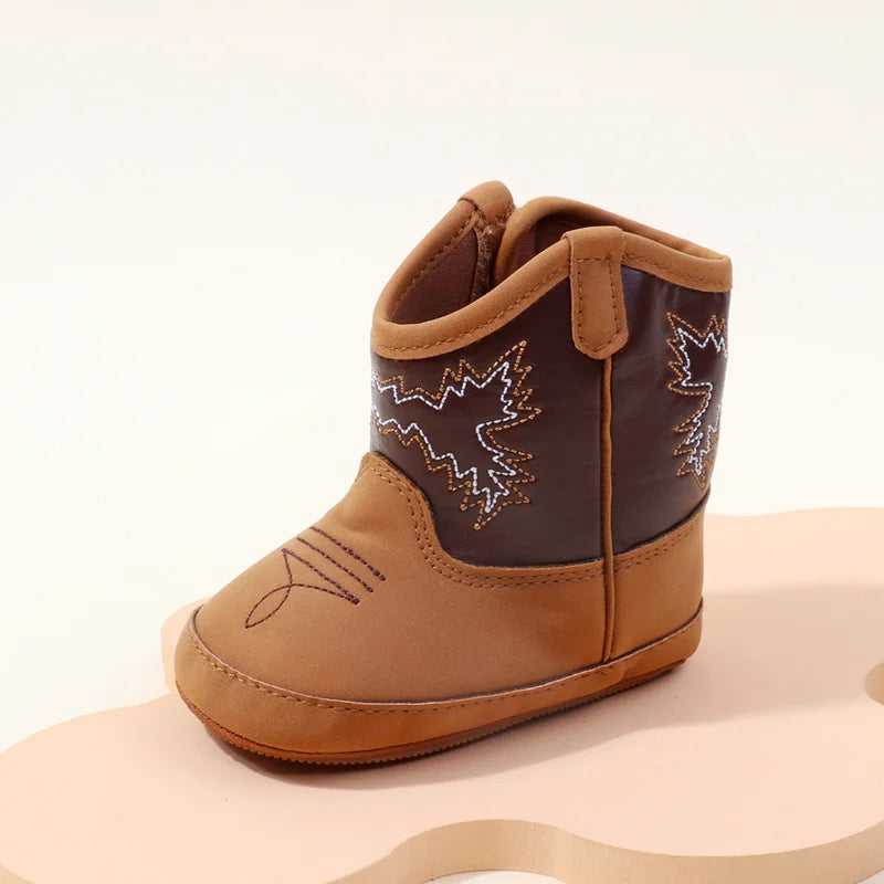 Baby PU Leather Boots – Soft Prewalker Shoes for Boys & Girls