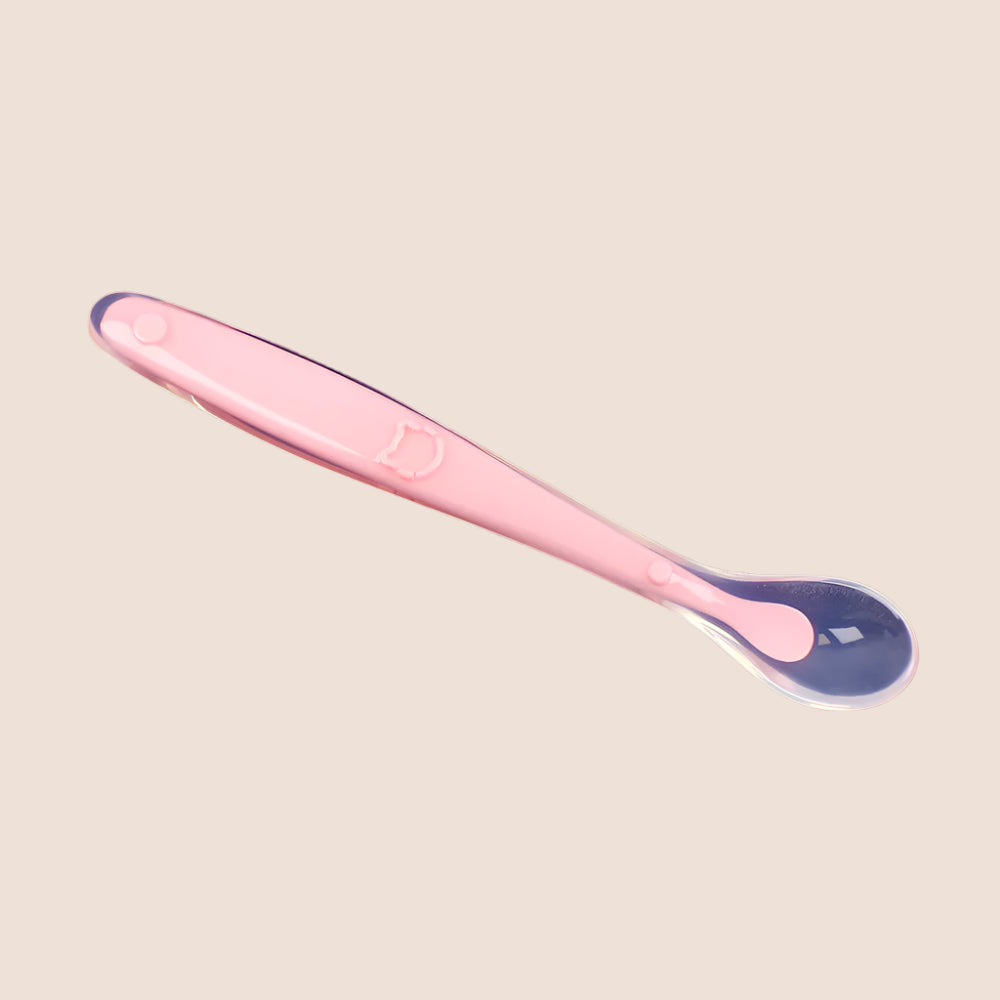 Baby Silicone Feeding Spoon – Soft Training Tableware with Storage Box
