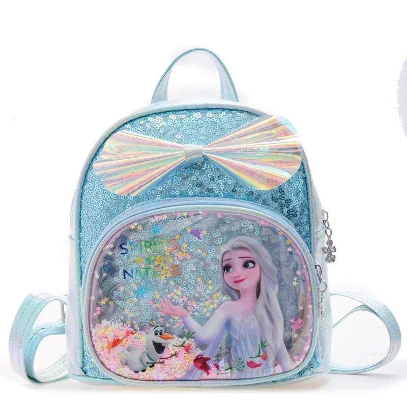 Disney Frozen Elsa & Anna Sequin Backpack – Glitter School Bag for Girls