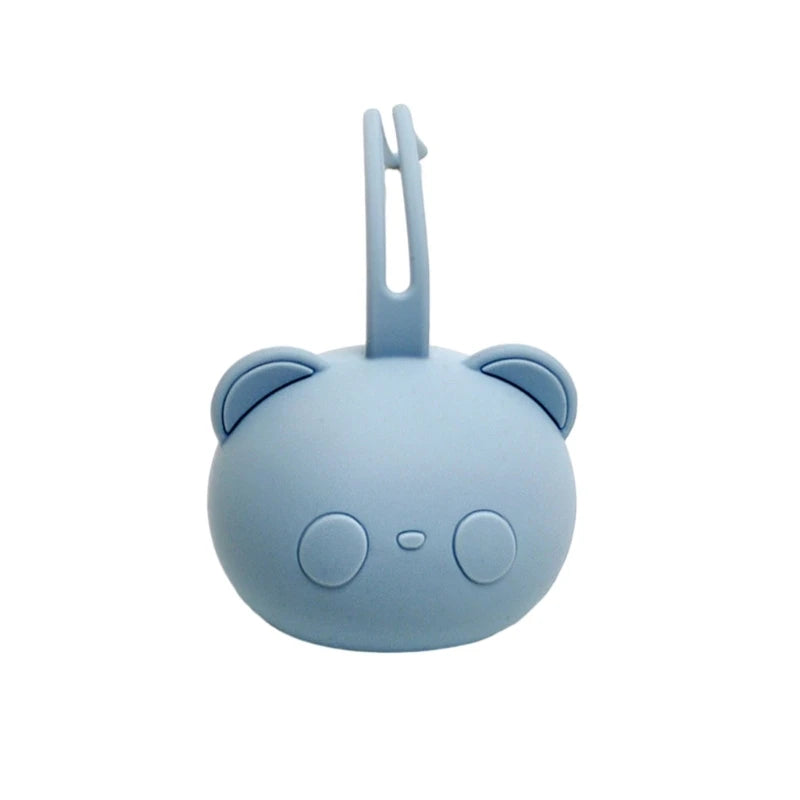Bear Shaped Silicone Pacifier Case – Dustproof Soother Storage Bag for Babies and Toddlers