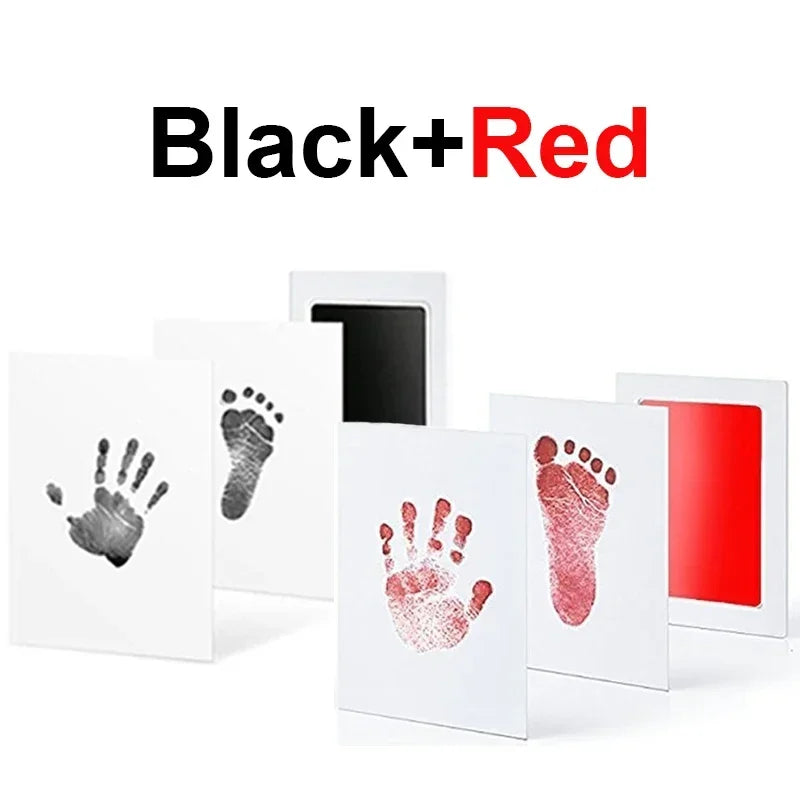2-Set Baby Handprint & Footprint Ink Pads – Safe, Inkless Keepsake Kit for Babies or Pets