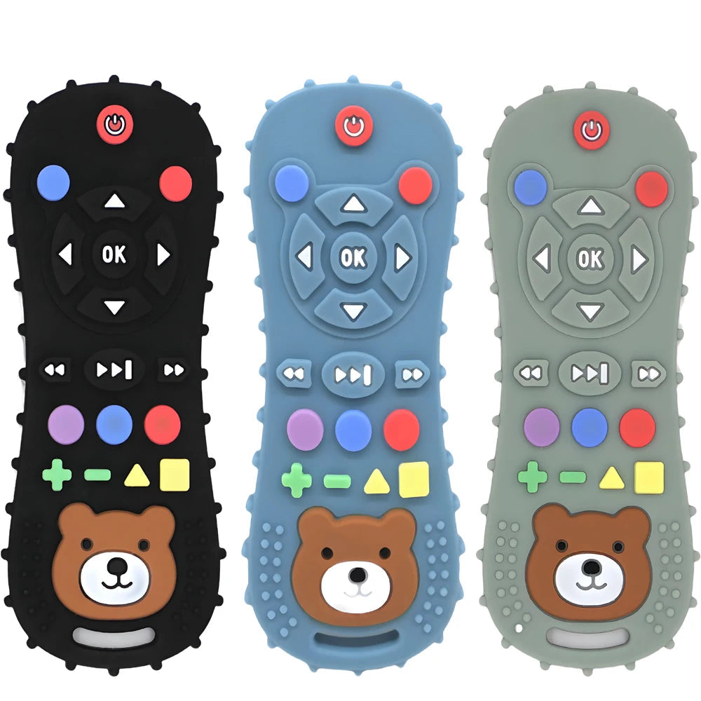 Baby Remote Control Silicone Teether – BPA-Free Pacifier Glove & Teething Toy for Infants and Toddlers