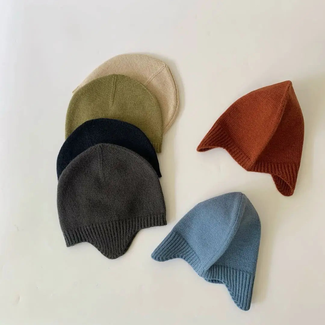 Baby Knit Hat – Korean Style Winter Beanie for Boys & Girls (Photography Prop)